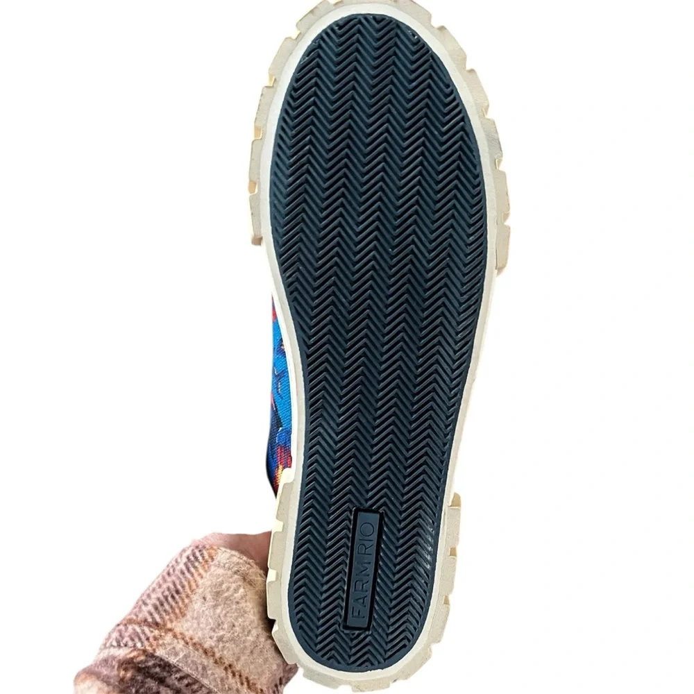 FARM RIO | NWT Blue Macaw Platform Sneaker Size 6.5 - Picture 6 of 8